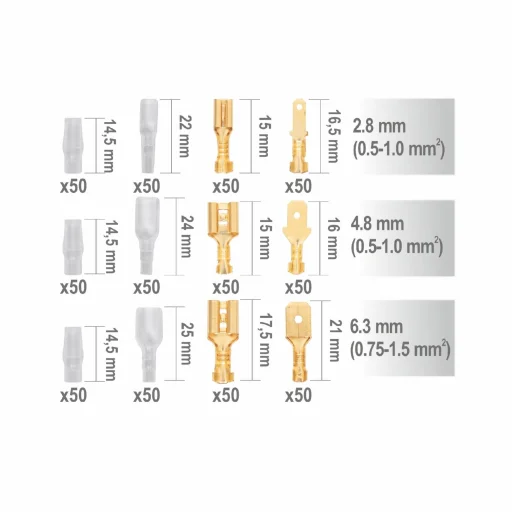 Home CSSASET csúszósaru készlet, szigeteléssel, 300 db, tároló doboz - 2