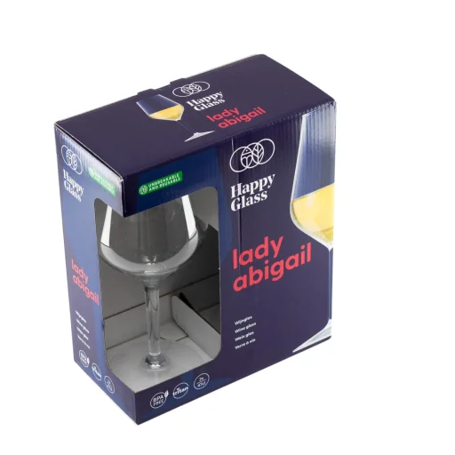 HappyGlass Lady Abigail nerozbitný pohár na víno, 47 cl, bez BPA, potravinárska kvalita, 2 ks / súprava - 1