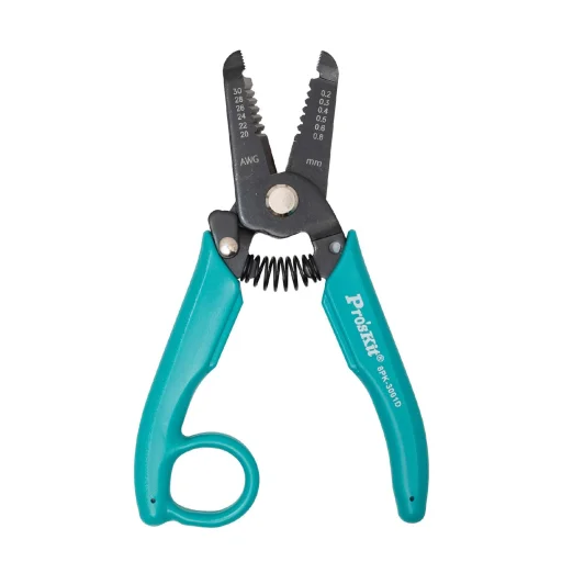 Pro’sKit 8PK-3001D precízne odizolovacie kliešte na drôty, 3v1: strihá-odizoluje-krimpuje, 0.2/0.3/0.4/0.5/0.6/0.8mm, bezpečnostná poistka - 2