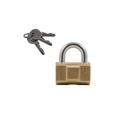 STANLEY S742-045 masívny mosadzný valcový visiaci zámok, 30 mm, na 3 kľúče