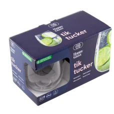 HappyGlass Tik Tucker nerozbitný objemný pohár na vodu, 40 cl, bez BPA, potravinárska kvalita, 2 ks / súprava