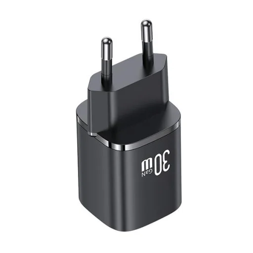 USAMS US-CC254 30W GaN USB-C/USB-A Rýchla nabíjačka Séria HC čierna - 4