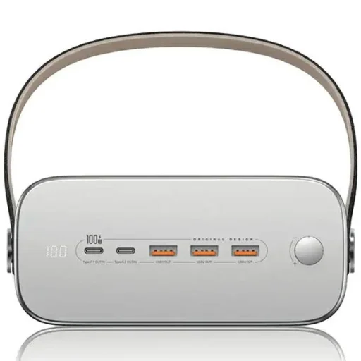 USAMS Powerbank 80000mAh 130W 2C+3AQC3.0+PD Gyors Töltés fekete/fekete STXLOGTC01 (US-CD196) + U-kábel - 3