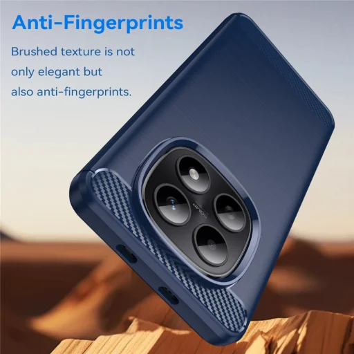 Xiaomi Redmi Note 15 5G / Note 15 4G / Poco M8 5G Kék Techsuit Carbon Silicone tok - 5