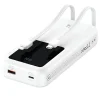 USAMS Powerbank so zabudovanými káblami USB-C+Lightning 30000 mAh 20W PD+Qc 3.0 Rýchle nabíjanie X-chel Seri thumbnail