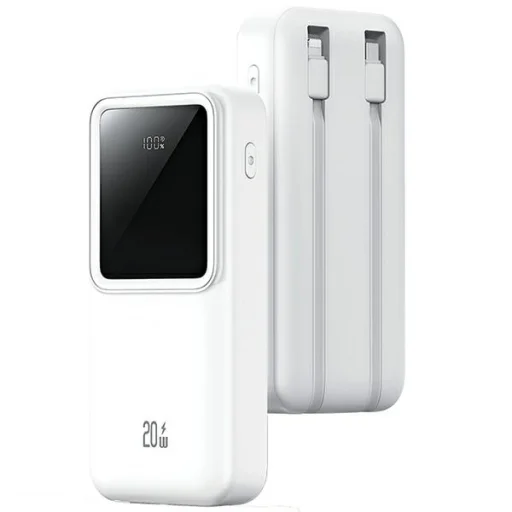 USAMS Powerbank so zabudovanými káblami USB-C+Lightning 30000 mAh 20W PD+Qc 3.0 Rýchle nabíjanie X-chel Seri - 2