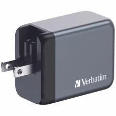 Verbatim GaN 65W Nástenná nabíjačka 2xUSB-C/USB-A + EU/UK/US Adaptér GNC-65 32201