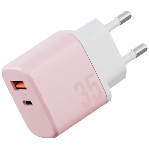 Bazic GoPort Velox Kit USB-C/USB-A GaN 35W sieťová nabíjačka s káblom ružová - 2