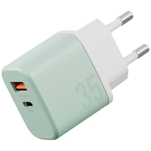 Bazic GoPort Velox Kit Nástenná nabíjačka USB-C/USB-A GaN 35W s káblom zelená - 2
