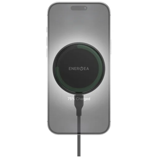 ENERGEA Magarctic Drive 25W Qi2 držiak do auta do vetracej mriežky / na palubnú dosku / na čelné sklo s 45W nabíjačkou do auta, sivý - 5