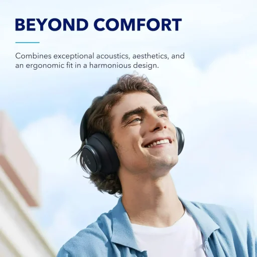 Anker  MultiPoint Bluetooth fejhallgató SoundCore Space Q45, Fekete A3040G11 - 2