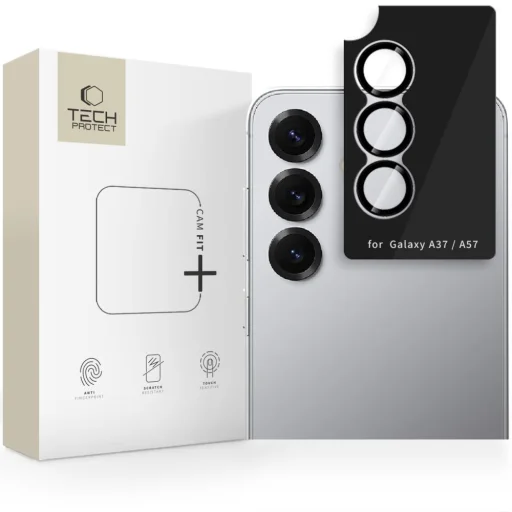 Samsung Galaxy A37 / A57 5G Tech-Protect Camring Fit+ ochranný krúžok na fotoaparát čierny - 1