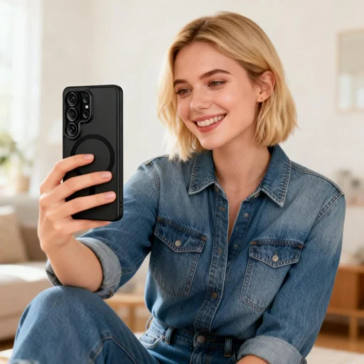 Samsung Galaxy S26 Ultra Tech-protect Magmat Magsafe puzdro čierno-priehľadné - 8