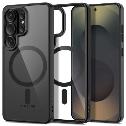 Samsung Galaxy S26 Ultra Tech-protect Magmat Magsafe puzdro čierno-priehľadné - 1