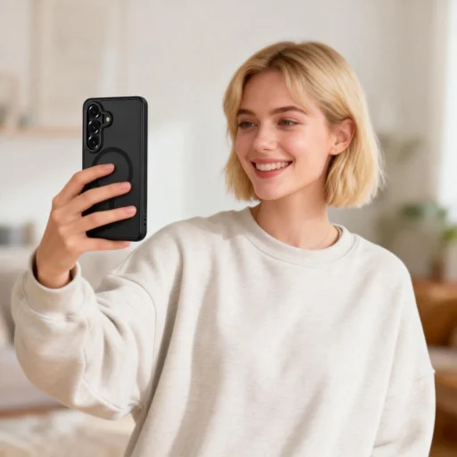 Samsung Galaxy S26 Tech-protect Magcam Magsafe puzdro Matné Čierne - 9