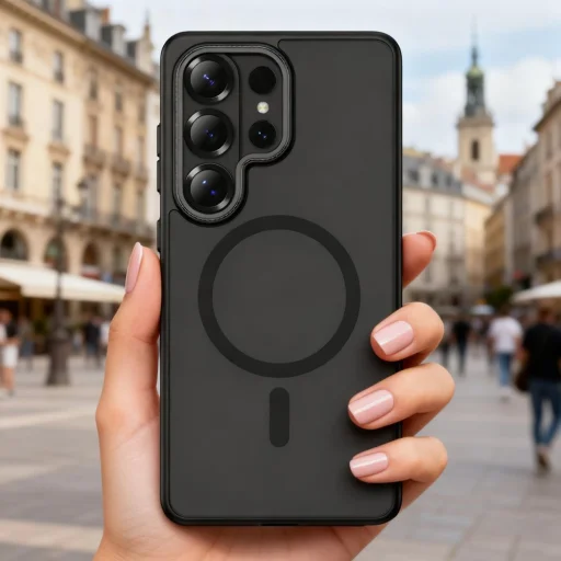 Samsung Galaxy S26 Ultra Tech-protect Magcam Magsafe puzdro čierne matné - 10