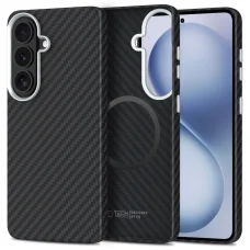 Samsung Galaxy S26 Tech-protect Ion Carbon Magsafe puzdro čierno-strieborné