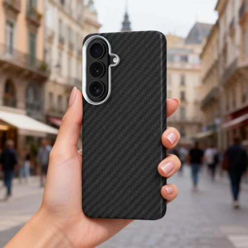 Samsung Galaxy S26 Tech-protect Ion Carbon Magsafe puzdro čierno-strieborné - 5