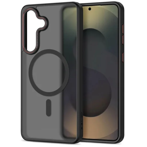 Samsung Galaxy S26+ Plus Magcam Magsafe puzdro Matné Čierno-červené - 2