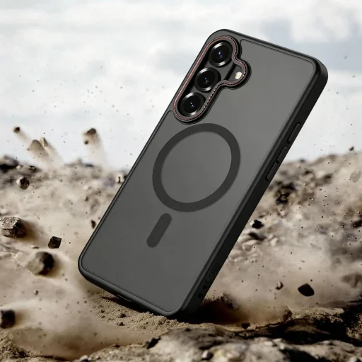 Samsung Galaxy S26+ Plus Magcam Magsafe puzdro Matné Čierno-červené - 6