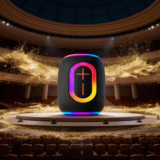 Dudao Y22 Bezdrôtový Reproduktor s RGB Podsvietením Bluetooth 5.3 - Čierny - 2
