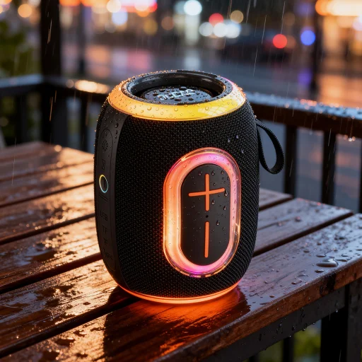 Dudao Y22 Bezdrôtový Reproduktor s RGB Podsvietením Bluetooth 5.3 - Čierny - 4
