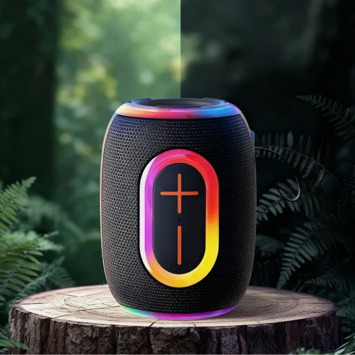 Dudao Y22 Bezdrôtový Reproduktor s RGB Podsvietením Bluetooth 5.3 - Čierny - 9
