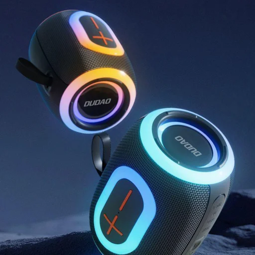 Dudao Y22 Bezdrôtový Reproduktor s RGB Podsvietením Bluetooth 5.3 - Čierny - 10