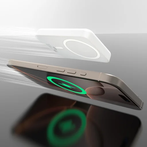 Dudao K26 powerbanka 10000mAh 20W USB-A / USB-C / MagSafe - Biely - 3