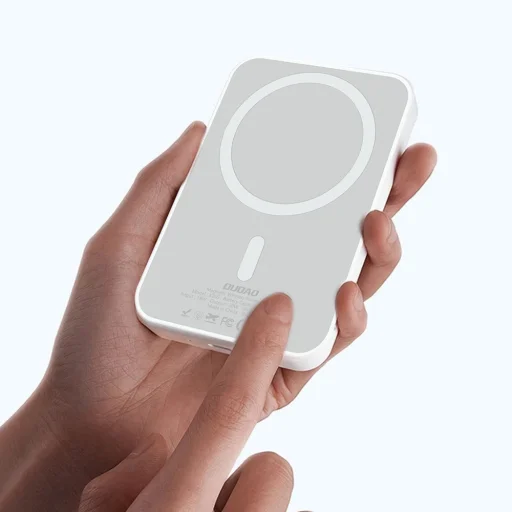 Dudao K26 powerbanka 10000mAh 20W USB-A / USB-C / MagSafe - Biely - 5