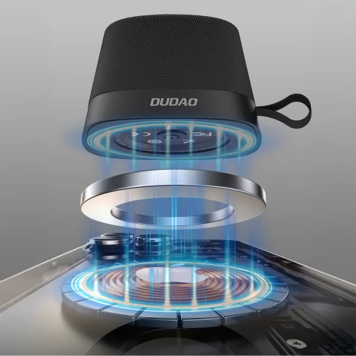 Dudao Y20 Vezeték nélküli Hangszóró Mágneses Tartóval Bluetooth 5.3 - Fekete - 2
