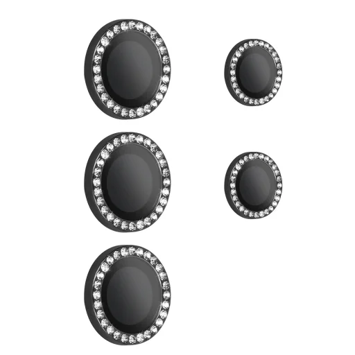 Samsung Galaxy S26 Ultra čierne HARD DIAMOND Tvrdené ochranné sklo na 5 šošoviek fotoaparátu - 1