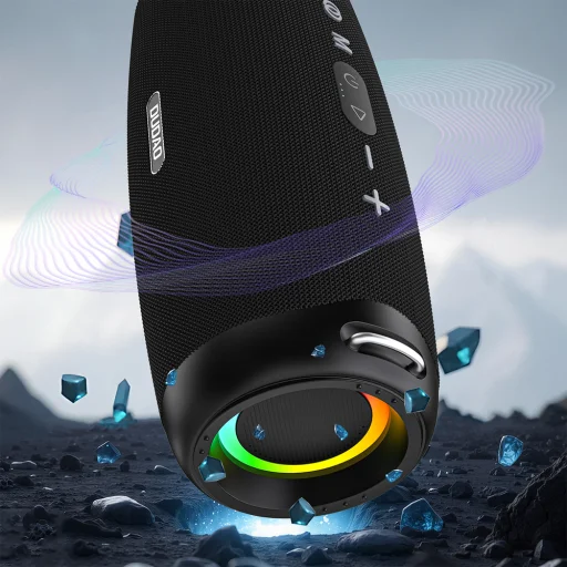  Dudao Y21 Pro Fekete Vezeték nélküli Hangszóró RGB Háttérvilágítással Bluetooth 5.3 - 80 W - 12