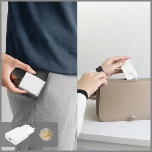 4smarts PDPlug Slim 30W GaN USB-C biela nástenná nabíjačka - 4