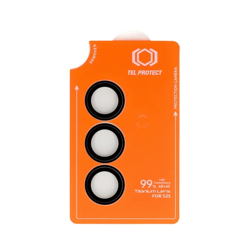 Samsung Galaxy S26 Plus čierna ochranné tvrdené sklo na objektív Tel Protect Titanium Lens 99% AR (3 ks šošoviek) - 2