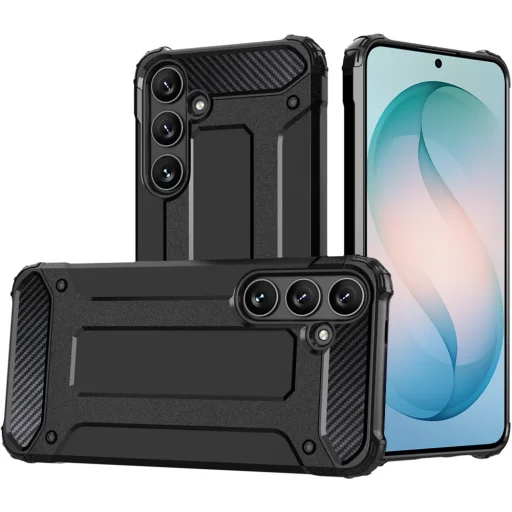 Samsung Galaxy S26 Plus Čierne Techsuit Hybrid Armor puzdro - 1