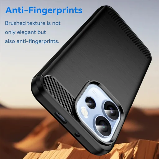 Oppo Reno15 Pro čierny Techsuit - karbónový silikónový kryt - 5