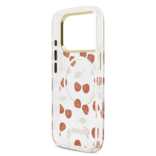 iPhone 17 Pro Čerešňové Guess IML Glitter MagSafe puzdro - 6