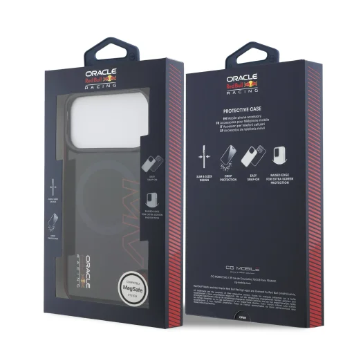 iPhone 17 Pro Max námornícka modrá Red Bull PC Dvojvrstvové Vertikálne MV1 MagSafe Puzdro - 7