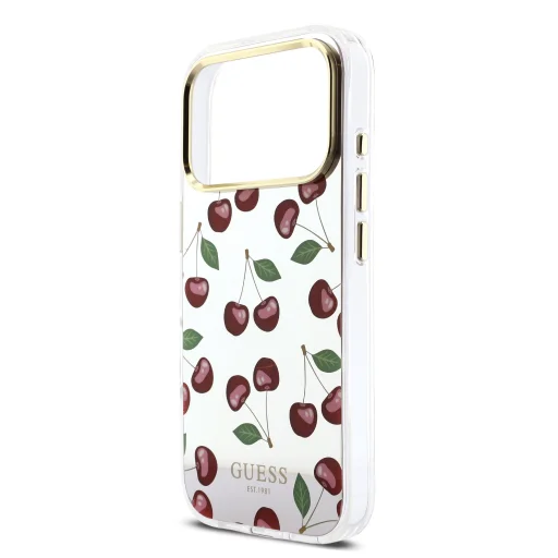 iPhone 17 Pro Guess TPU Trblietavé Čerešňové MagSafe puzdro - 5