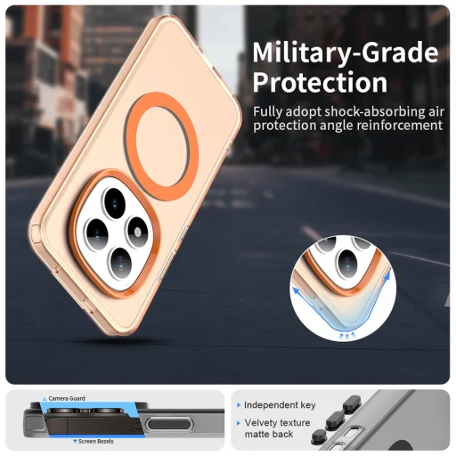 Xiaomi Redmi Note 15 Pro+ 5G / Poco M8 Pro 5G Oranžové Techsuit CandyCase MagSafe puzdro - 3