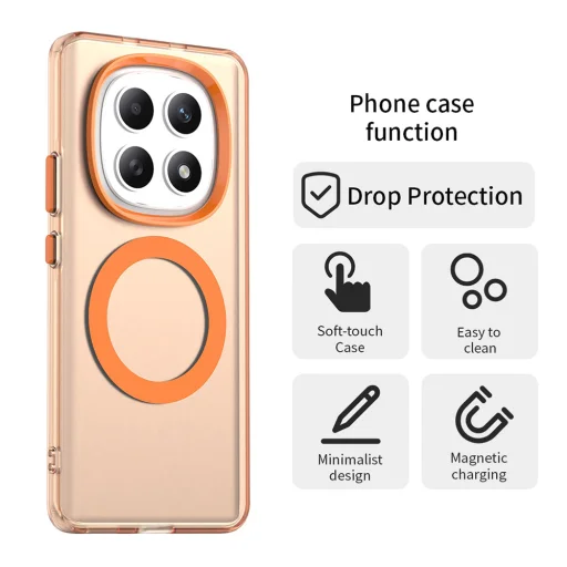 Xiaomi Redmi Note 15 5G / Poco M8 5G Oranžové Techsuit CandyCase MagSafe puzdro - 2
