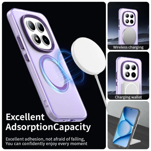 Xiaomi Redmi Note 15 Pro+ 5G / Poco M8 Pro 5G fialové Techsuit CandyCase MagSafe puzdro - 6