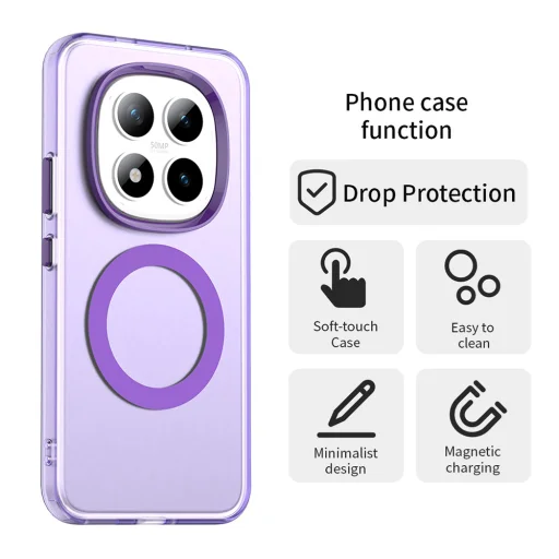 Xiaomi Redmi Note 15 Pro+ 5G / Poco M8 Pro 5G fialové Techsuit CandyCase MagSafe puzdro - 2