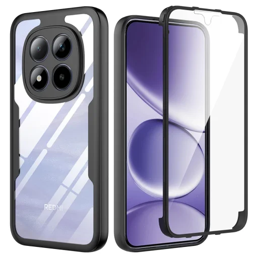 Xiaomi Redmi Note 15 Pro+ 5G / Poco M8 Pro 5G Fekete Techsuit ColorVerse 360 Series + Kijelzővédő tok - 1