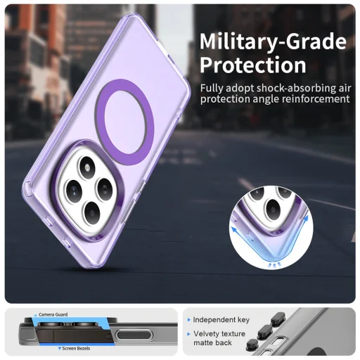 Xiaomi Redmi Note 15 5G / Poco M8 5G Fialové Techsuit CandyCase MagSafe puzdro - 5