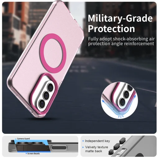 Samsung Galaxy A37 5G ružové Techsuit CandyCase MagSafe puzdro - 3