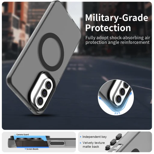 Samsung Galaxy A37 5G Čierny Techsuit - CandyCase MagSafe puzdro - 2