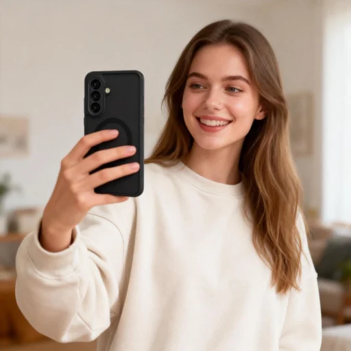 Samsung Galaxy A57 5G Tech-protect Magmat Magsafe Matný Čierny obal - 5