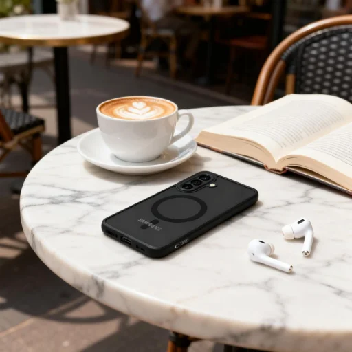 Samsung Galaxy A57 5G Tech-protect Magmat Magsafe Matný Čierny obal - 6